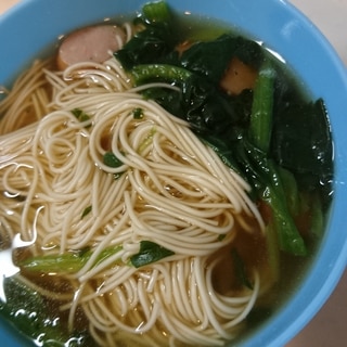 寒いときに温かいそうめん☆